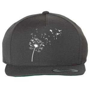 Dandelion Birds Wool Snapback Cap