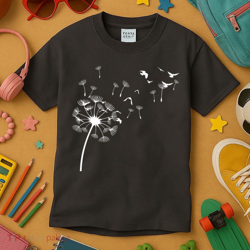Dandelion Birds Kids T-Shirt