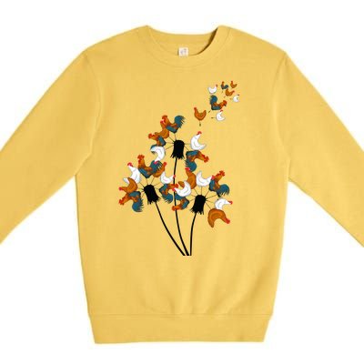 Dandelion Chicken Premium Crewneck Sweatshirt