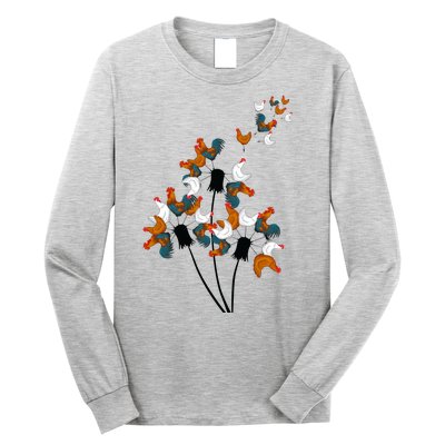 Dandelion Chicken Long Sleeve Shirt