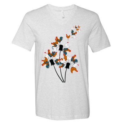 Dandelion Chicken V-Neck T-Shirt