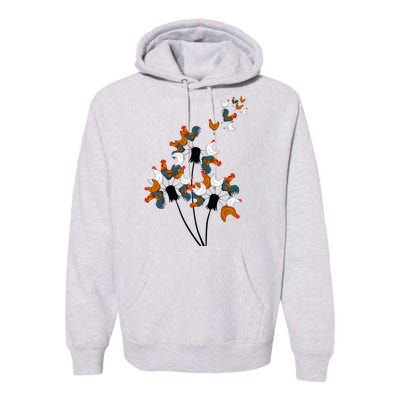 Dandelion Chicken Premium Hoodie