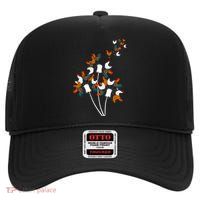 Dandelion Chicken High Crown Mesh Back Trucker Hat