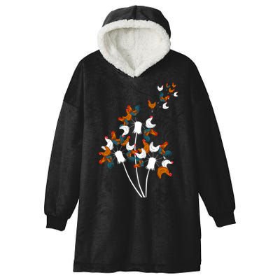 Dandelion Chicken Hooded Wearable Blanket