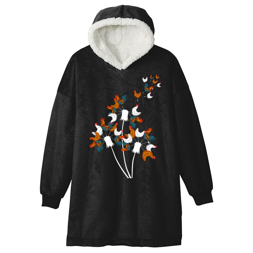 Dandelion Chicken Hooded Wearable Blanket