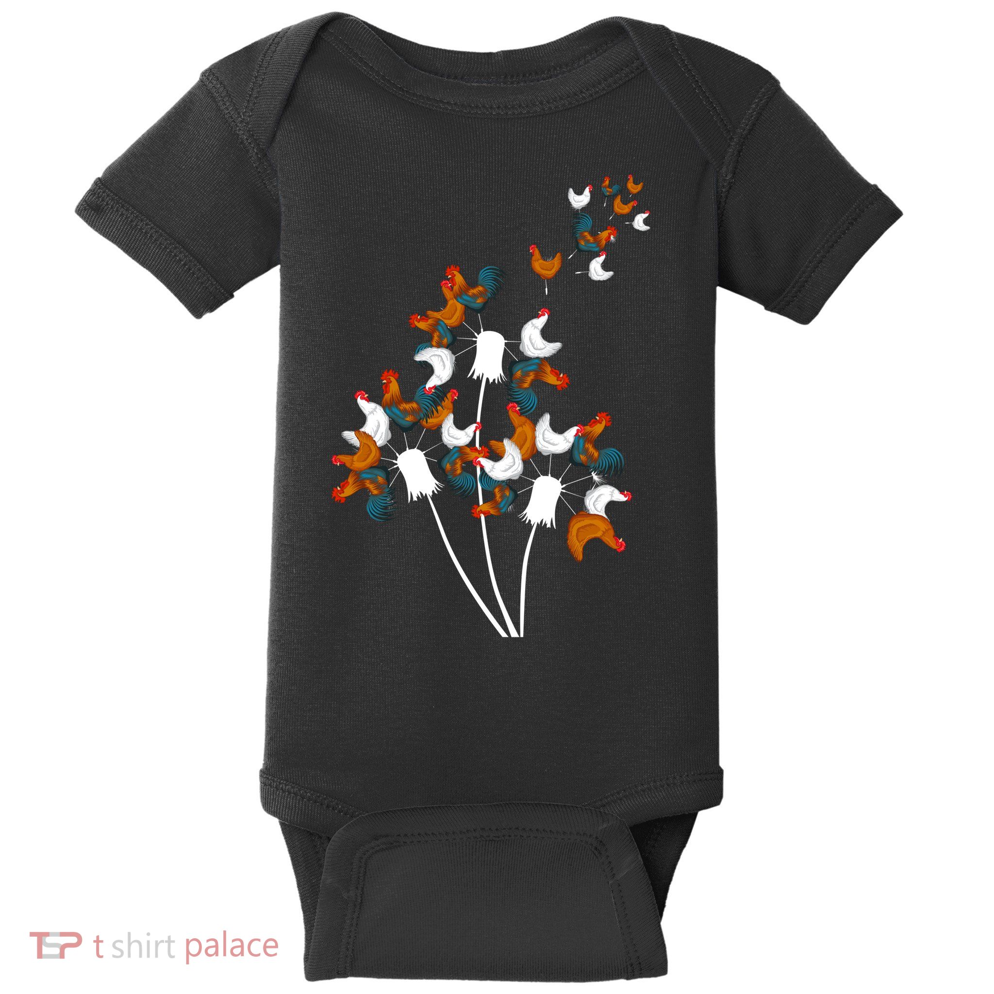 Dandelion Chicken Baby Bodysuit