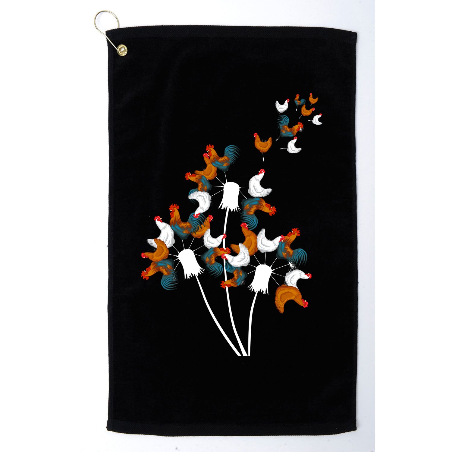 Dandelion Chicken Golf Towel