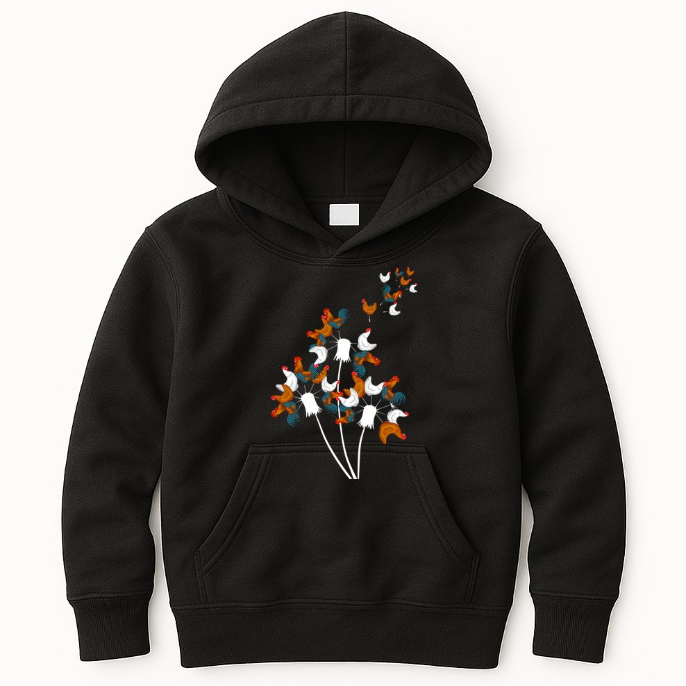 Dandelion Chicken Kids Hoodie
