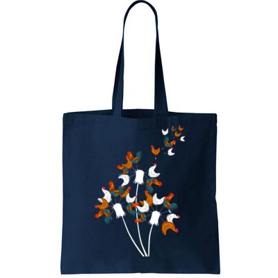 Dandelion Chicken Tote Bag