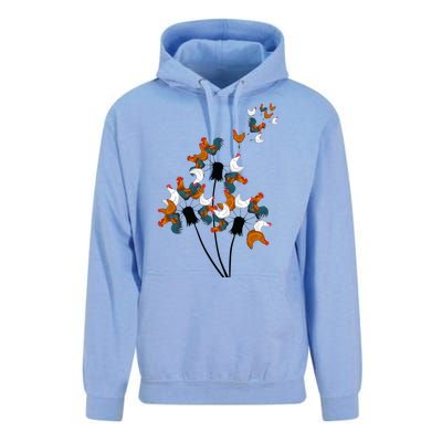 Dandelion Chicken Unisex Surf Hoodie