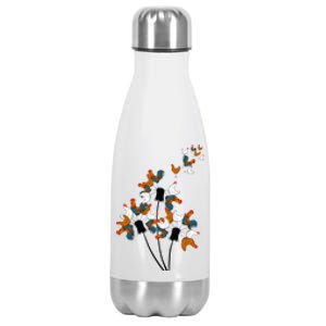 Dandelion Chicken Stainless Steel Insulated Water Bottle