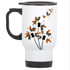 Dandelion Chicken Stainless Steel Travel Mug