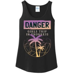 Danger Girls Trip In Progress Ladies Essential Tank