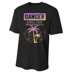 Danger Girls Trip In Progress Performance Sprint T-Shirt