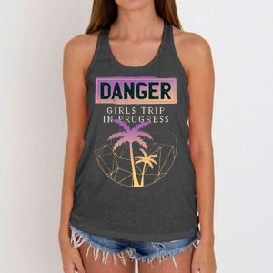 Danger Girls Trip In Progress Women's Knotted Racerback Tank