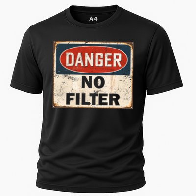 Danger No Filter Warning  Performance Shirt
