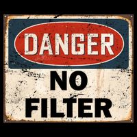 Danger No Filter Warning  Backpack