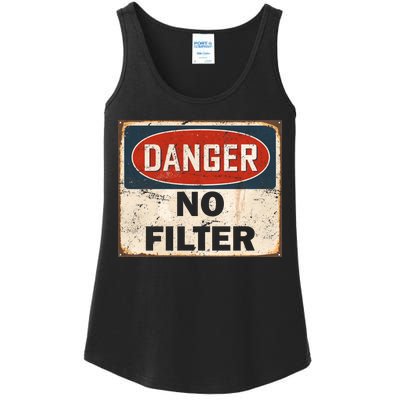 Danger No Filter Warning  Ladies Essential Tank