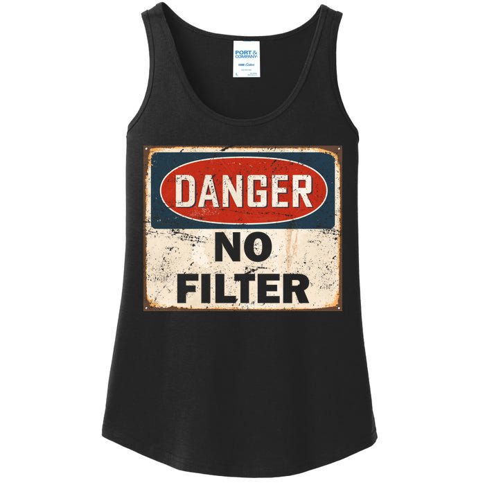 Danger No Filter Warning  Ladies Essential Tank