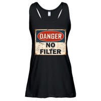 Danger No Filter Warning  Ladies Essential Flowy Tank