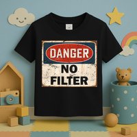 Danger No Filter Warning  Toddler T-Shirt