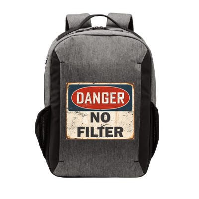 Danger No Filter Warning  Vector Backpack