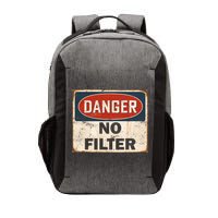 Danger No Filter Warning  Vector Backpack
