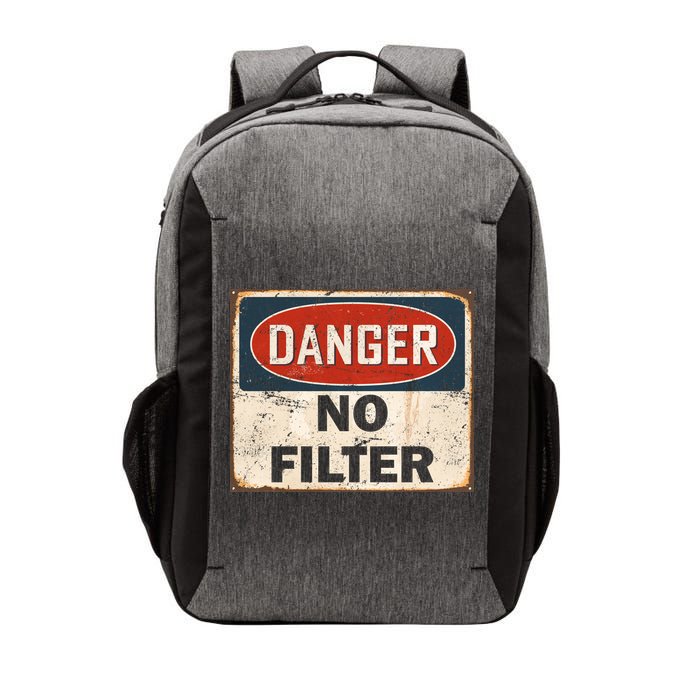 Danger No Filter Warning  Vector Backpack
