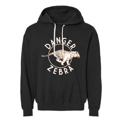 Danger Zebra Garment-Dyed Fleece Hoodie