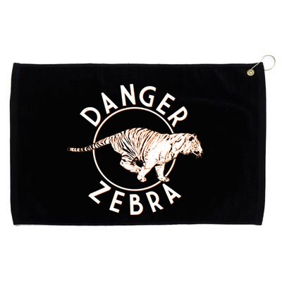 Danger Zebra Grommeted Golf Towel