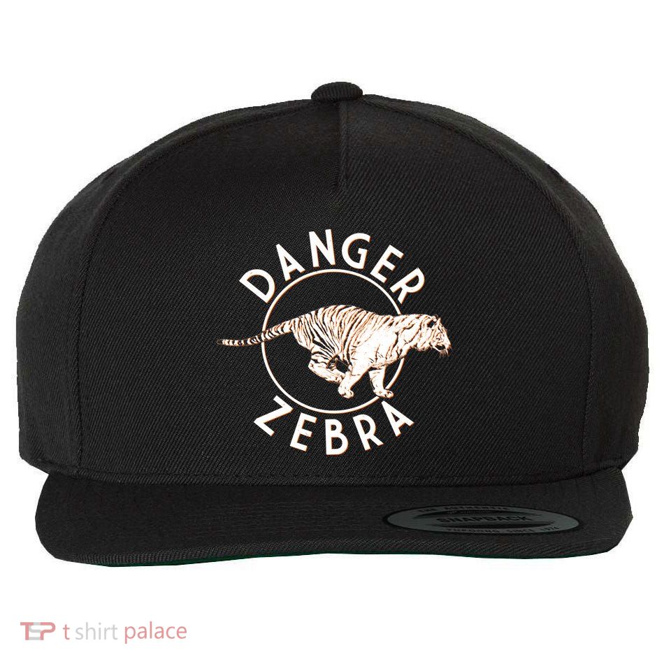 Danger Zebra Wool Snapback Cap