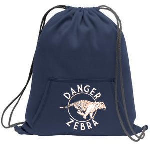 Danger Zebra Sweatshirt Cinch Pack Bag