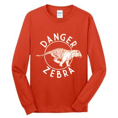Danger Zebra Tall Long Sleeve T-Shirt