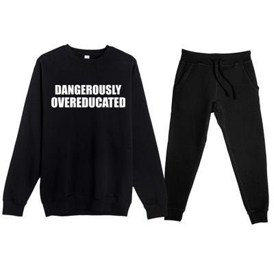 Dangerously Overeducated Premium Crewneck Sweatsuit Set