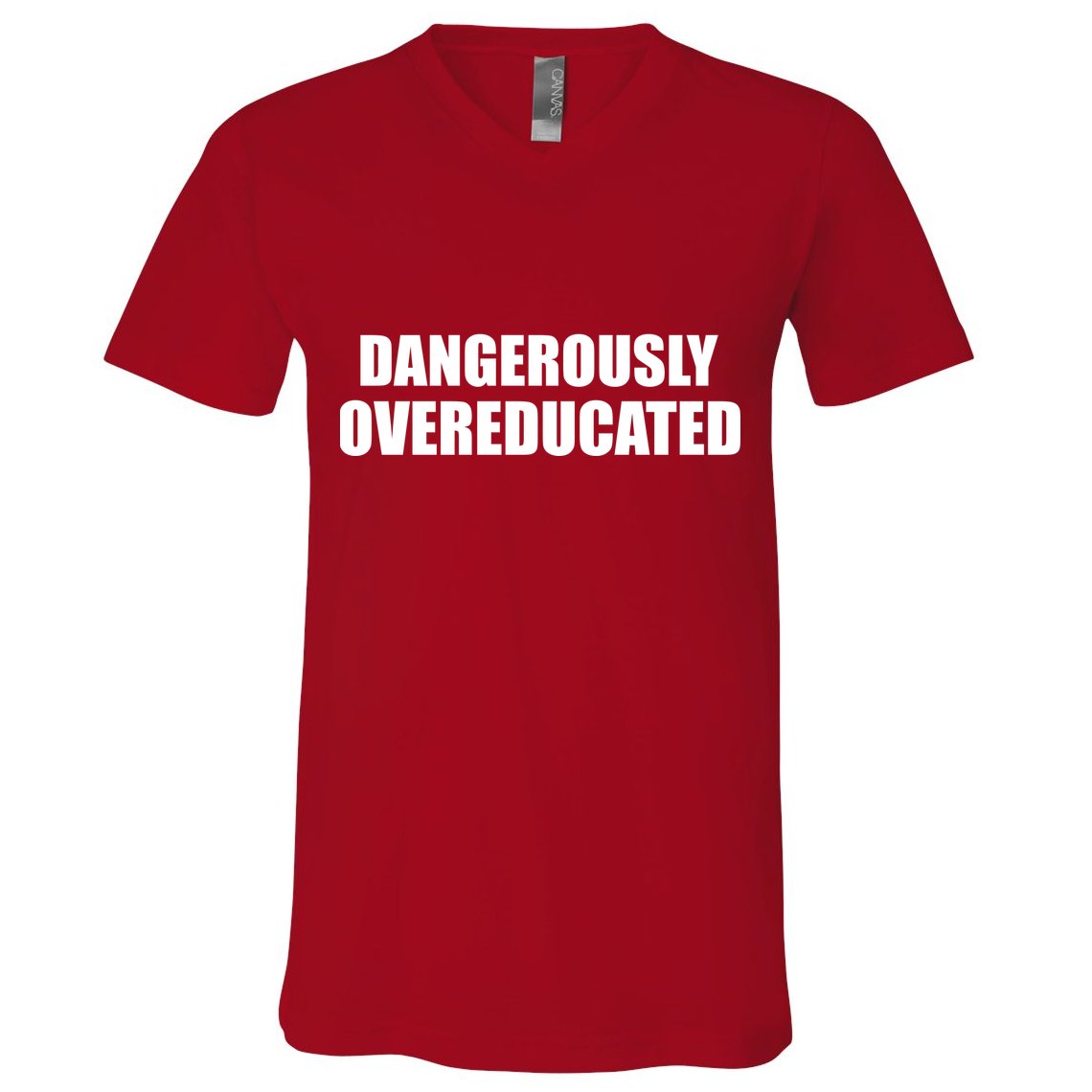 Dangerously Overeducated V-Neck T-Shirt