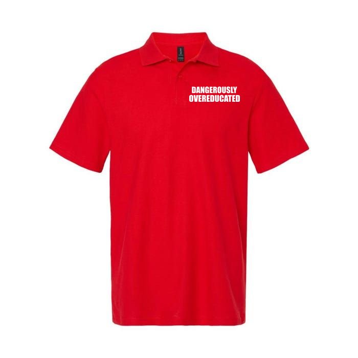 Dangerously Overeducated Softstyle Adult Sport Polo