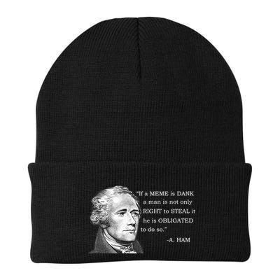 Dank Memes Alexander Hamilton A. Ham Quote Beanie