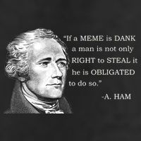 Dank Memes Alexander Hamilton A. Ham Quote Golf Towel