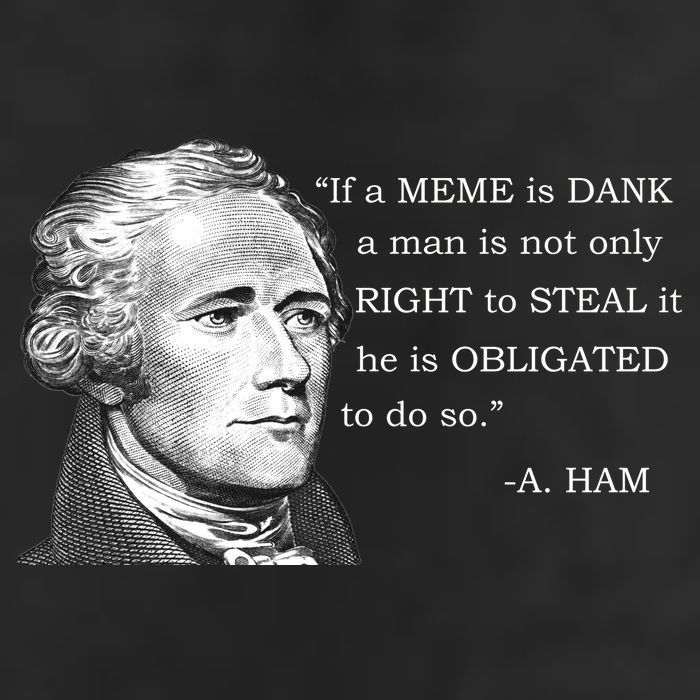 Dank Memes Alexander Hamilton A. Ham Quote Golf Towel