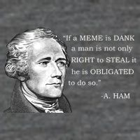 Dank Memes Alexander Hamilton A. Ham Quote Backpack
