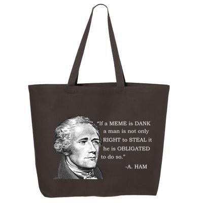 Dank Memes Alexander Hamilton A. Ham Quote 25L Jumbo Tote