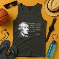 Dank Memes Alexander Hamilton A. Ham Quote Tank Top