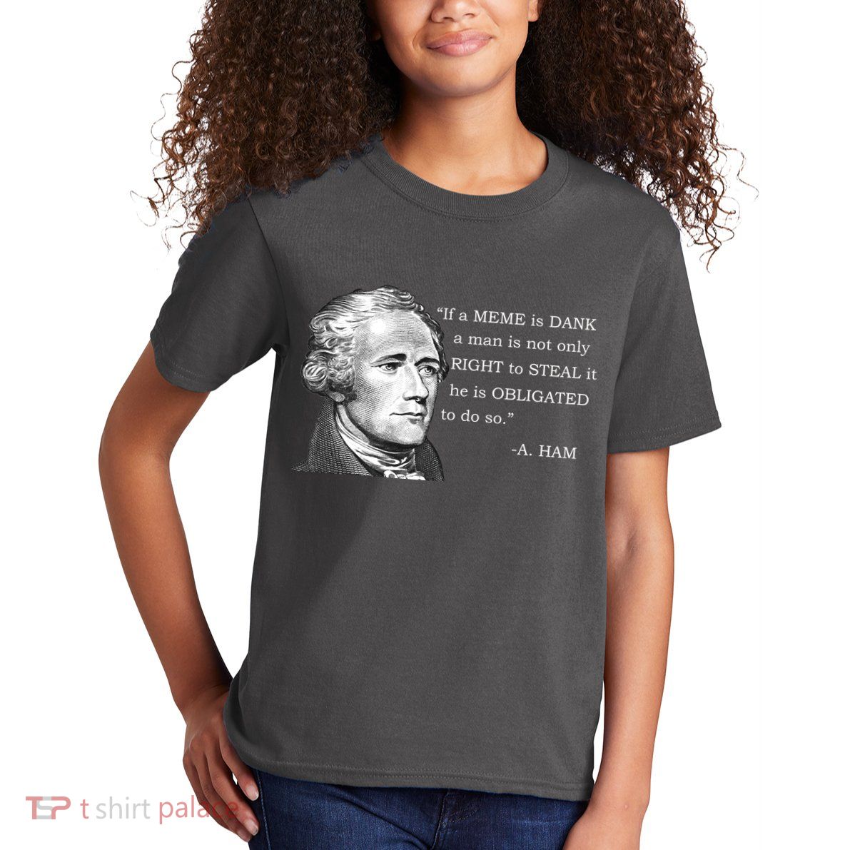 Dank Memes Alexander Hamilton A. Ham Quote Kids T-Shirt