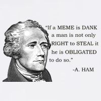 Dank Memes Alexander Hamilton A. Ham Quote Garment-Dyed Sweatshirt