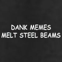 Dank Memes Melt Steel Beams 7 Panel Mesh Trucker Snapback Hat