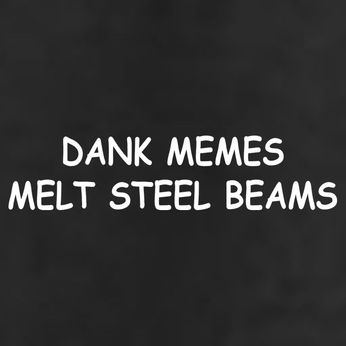 Dank Memes Melt Steel Beams 7 Panel Mesh Trucker Snapback Hat