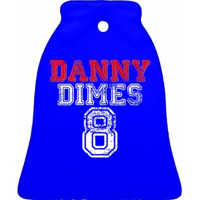 Danny Dimes NY Shine QB Football Ceramic Bell Ornament