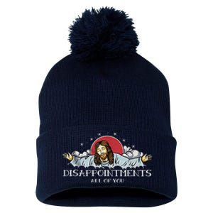 Disappointments All Of You Jesus God Pom Pom 12in Knit Beanie