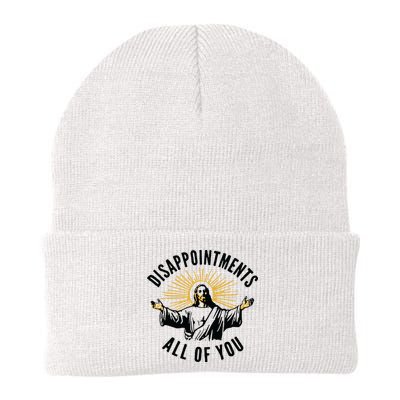 Disappointments All Of You Jesus Meme Funny Christianity Beanie