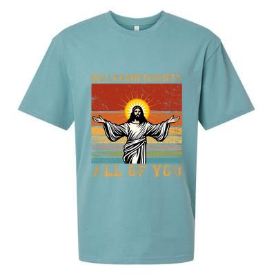 Disappointments All Of You Jesus Christian Religion Sueded Cloud Jersey T-Shirt